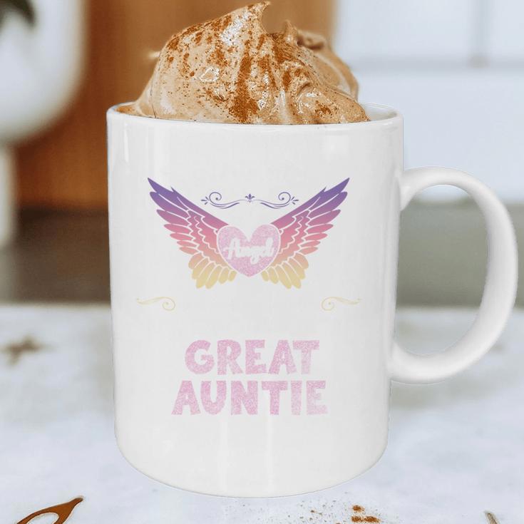 Great Auntie Angel In My Memory Cute Family Remembrance Graphic Print Coffee Mug