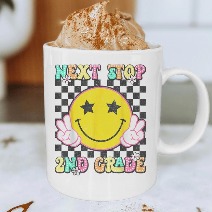 Groovy Next Stop 2nd Grade 1st Grade Graduation 2025 Graphic Print Coffee Mug