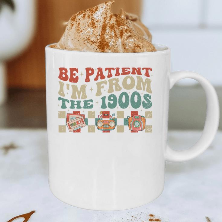 Groovy Please Be Patient With Me I'm From The 1900s Vintage Graphic Print Coffee Mug