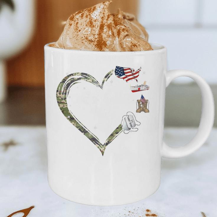 Heart Coast Guard Wife Coast Guard Graduation Wife USCG Wife Graphic Print Coffee Mug