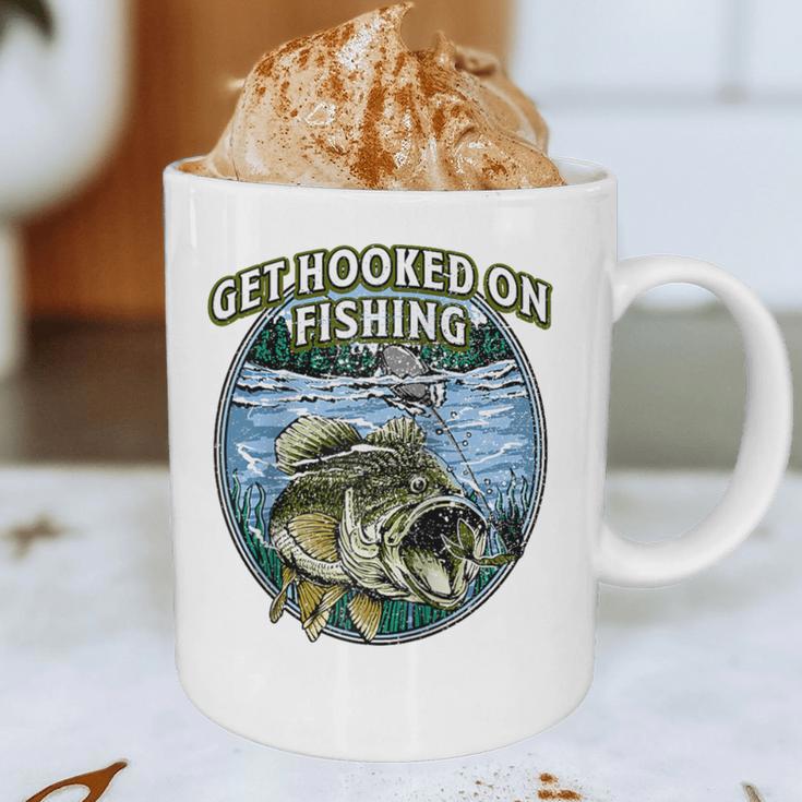 Hooked On Fishing Introvert Sayings Antisocial Quotes Raglan Baseball Tee Graphic Print Coffee Mug