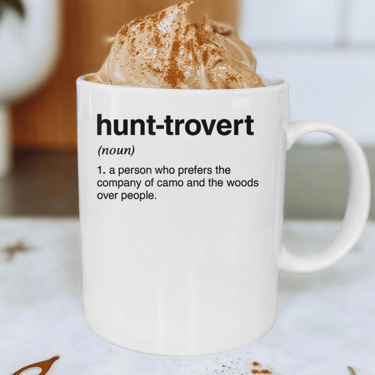 Hunt-Trovert Hunting Camo Woods Introvert Graphic Print Coffee Mug Hunt-Trovert Hunting Camo Woods Introvert Graphic Print Coffee Mug