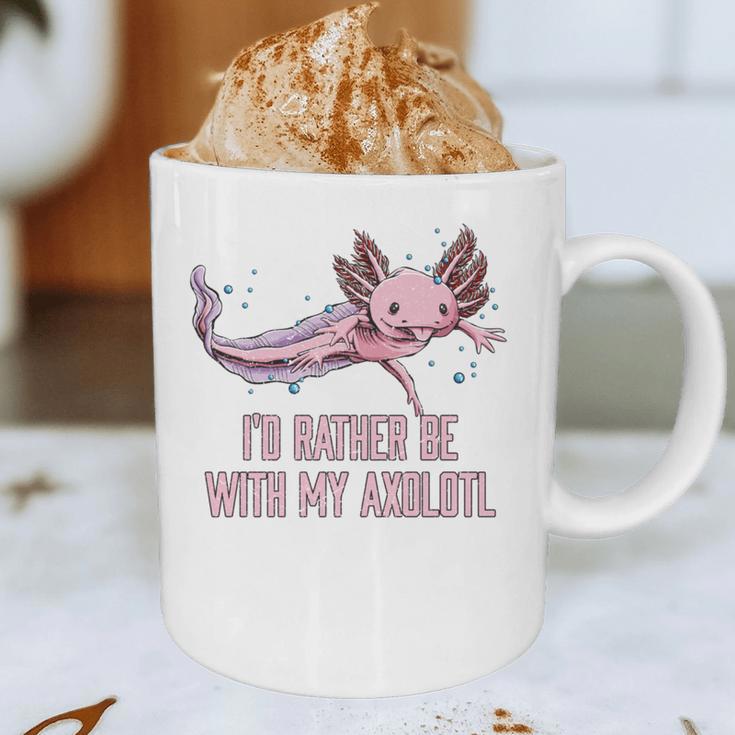 Id Rather Be With My Axolotl Salamander Introvert Graphic Print Coffee Mug Id Rather Be With My Axolotl Salamander Introvert Graphic Print Coffee Mug