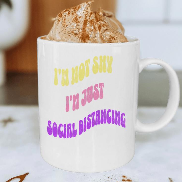 I'm Just Social Distancing Introvert Funny Graphic Print Coffee Mug I'm Just Social Distancing Introvert Funny Graphic Print Coffee Mug