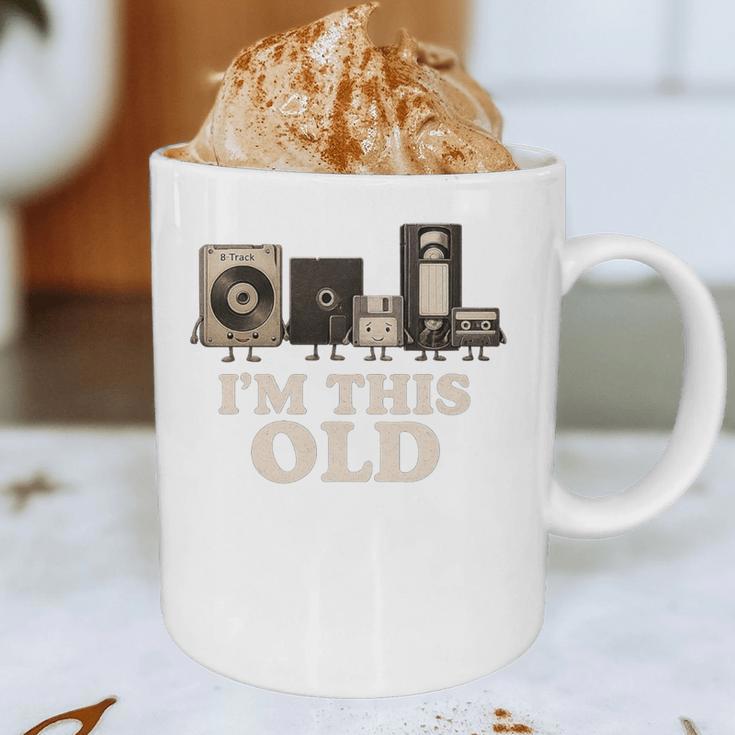 I’m This Old Retro Tech Nostalgia For 70s 80s Premium Tri-Blend Graphic Print Coffee Mug
