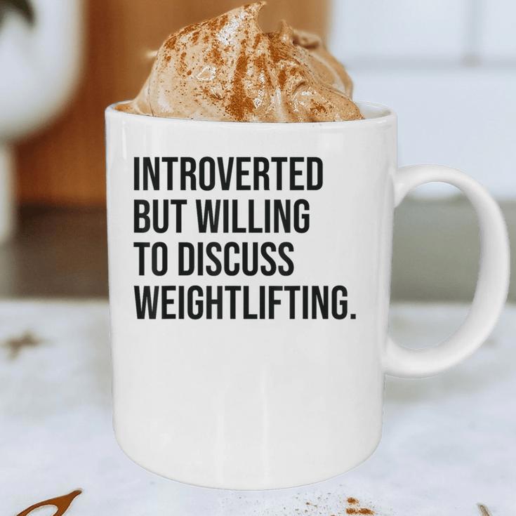 Introverted Weightlifter Gym Weightlifting Introvert Graphic Print Coffee Mug Introverted Weightlifter Gym Weightlifting Introvert Graphic Print Coffee Mug