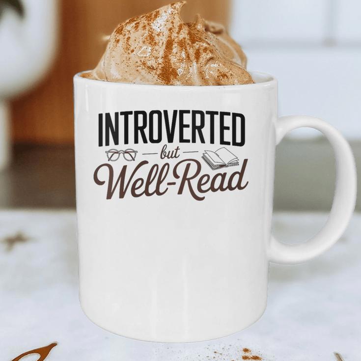 Introverted But Well-Read Book Lover Graphic Print Coffee Mug Introverted But Well-Read Book Lover Graphic Print Coffee Mug