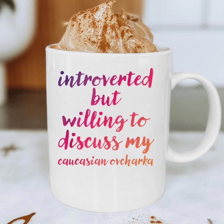 Introverted Willing To Discuss Caucasian Ovcharka Introvert Graphic Print Coffee Mug Introverted Willing To Discuss Caucasian Ovcharka Introvert Graphic Print Coffee Mug
