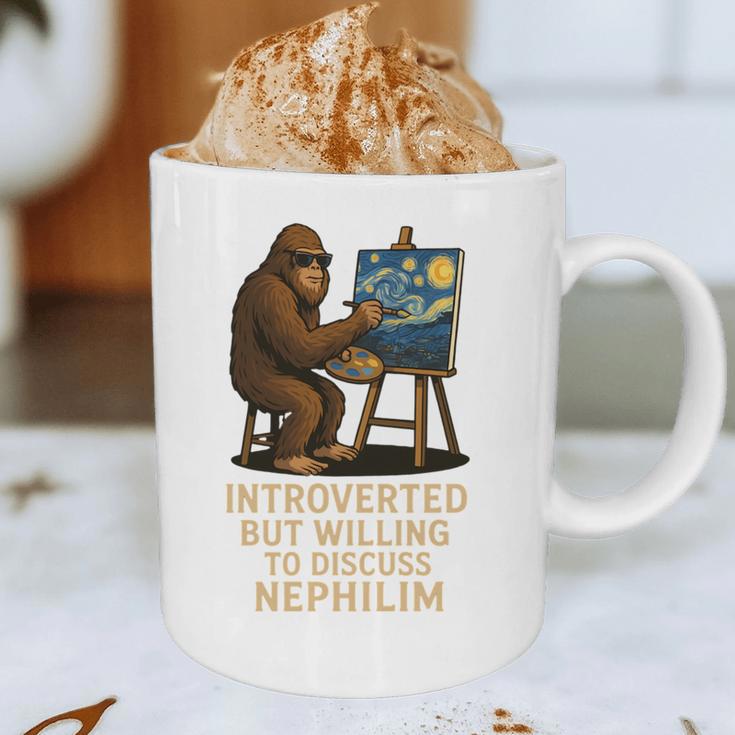 Introverted But Willing To Discuss Nephilim Graphic Print Coffee Mug Introverted But Willing To Discuss Nephilim Graphic Print Coffee Mug