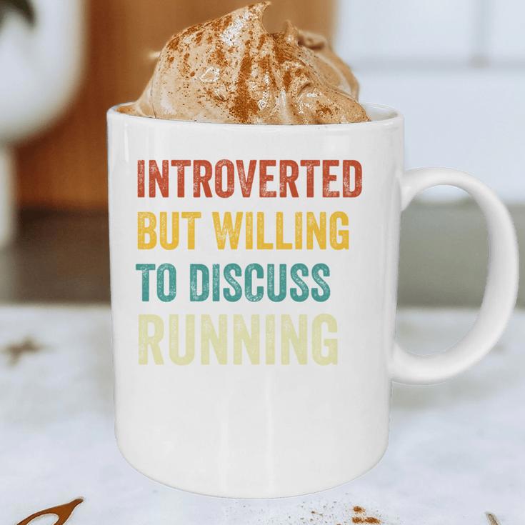 Introverted But Willing To Discuss Running Hobby Graphic Print Coffee Mug