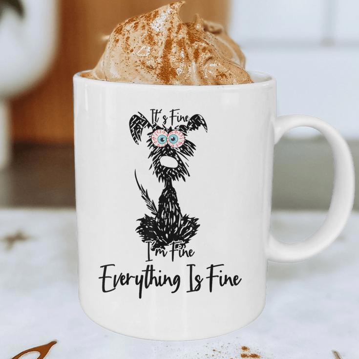 Its Fine Im Fine Everythings Fine Dog Mom Dad Lovers Graphic Print Coffee Mug