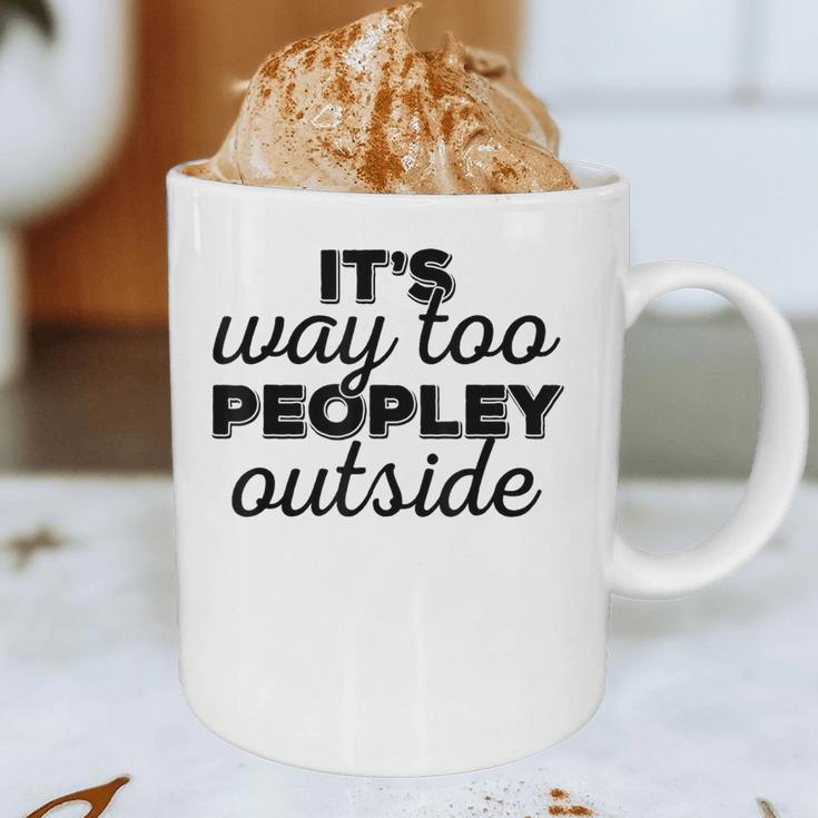 It's Way To Peopley Outside Introvert Graphic Print Coffee Mug It's Way To Peopley Outside Introvert Graphic Print Coffee Mug