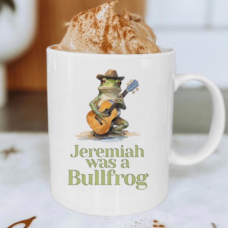 Jeremiah Was A Bullfrog A Classic Rock Nostalgia Trip Premium Tri-Blend Graphic Print Coffee Mug Jeremiah Was A Bullfrog A Classic Rock Nostalgia Trip Premium Tri-Blend Graphic Print Coffee Mug