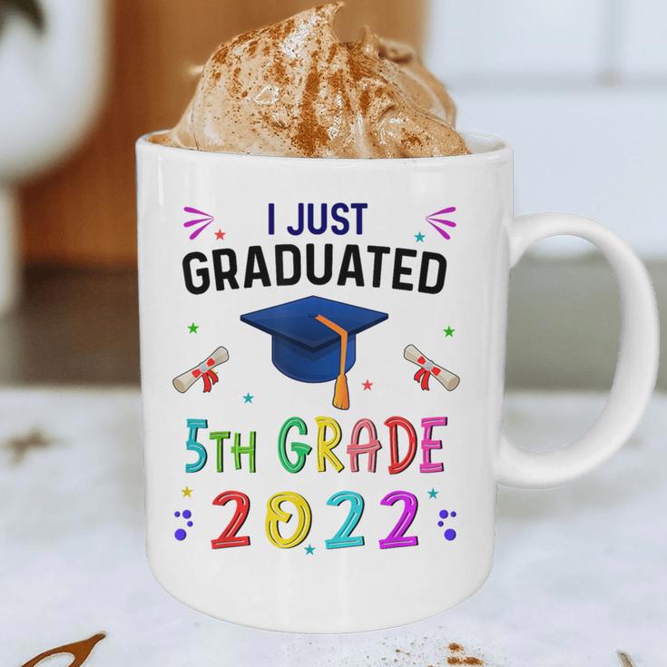 I Just Graduated 5th Grade Graduation Class 2022 Graduate Graphic Print Coffee Mug