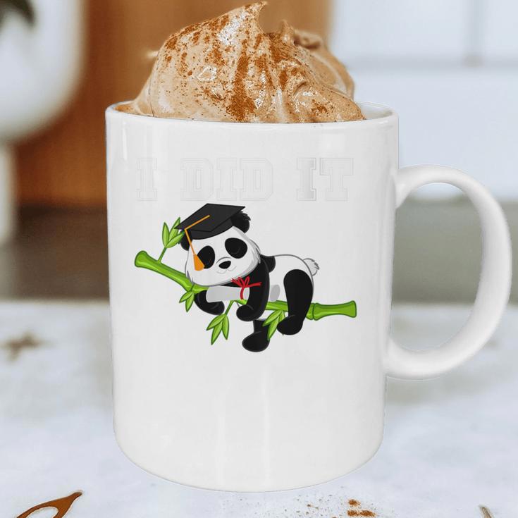I Did It Kawaii Panda With Graduation Cap Diploma Graphic Print Coffee Mug