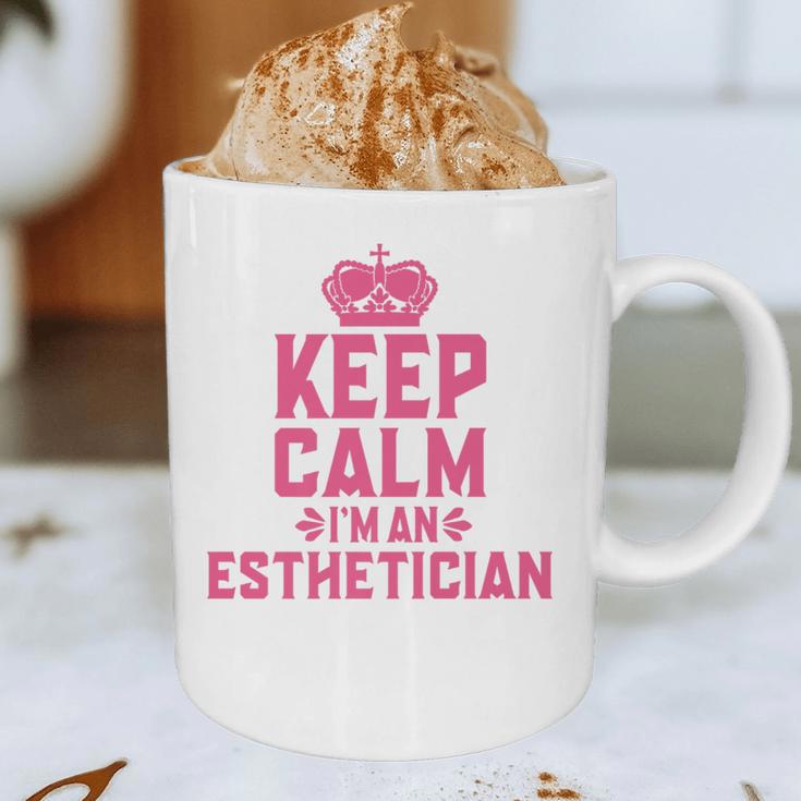 Keep Calm I'm An Esthetician Graduation Esthetician Premium Graphic Print Coffee Mug