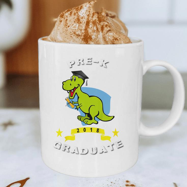 Kids Dinosaur Pre-K Graduation TShirt Kids Preschool Graduation Graphic Print Coffee Mug