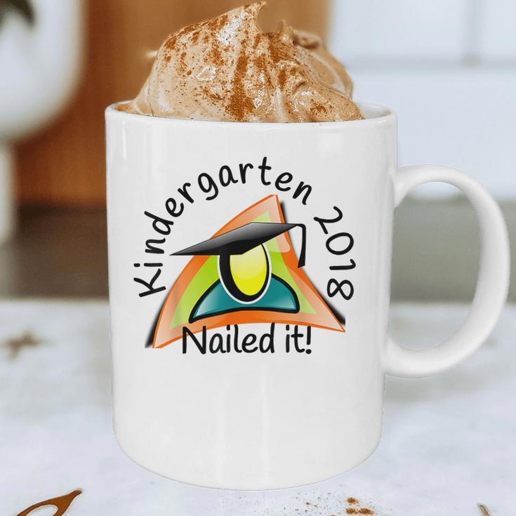 Kids Kindergarten 2018 Nailed It Graduation Graphic Print Coffee Mug