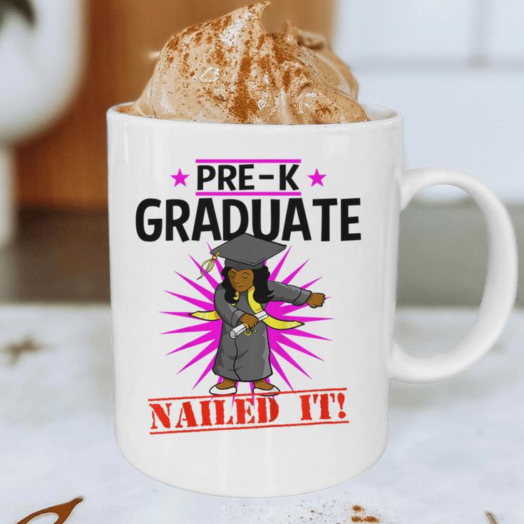 Kids Pre K Graduation Flossing Girl Nailed It Graduate Girls Graphic Print Coffee Mug