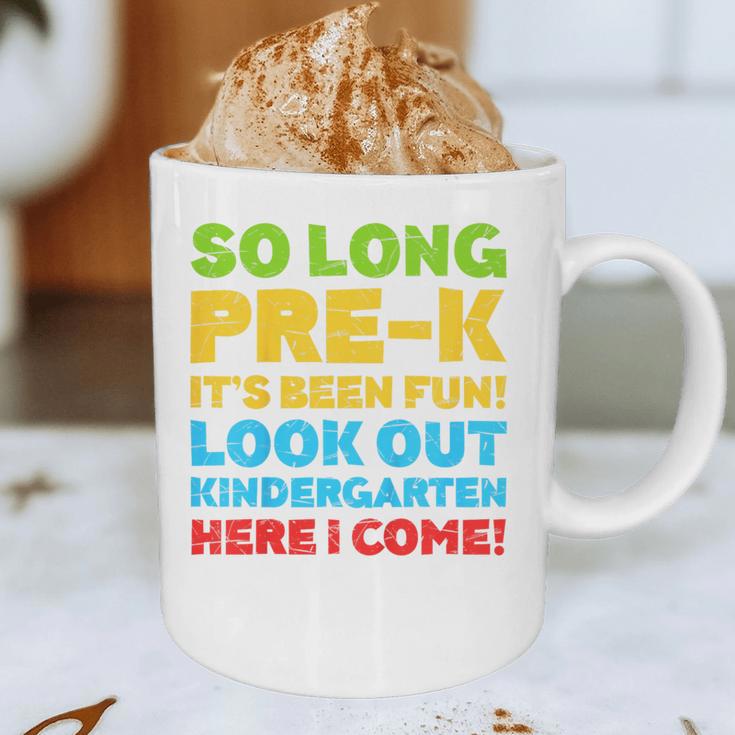 Kids So Long PRE-K It's Been Fun Shirt Boy Girl Graduation Graphic Print Coffee Mug