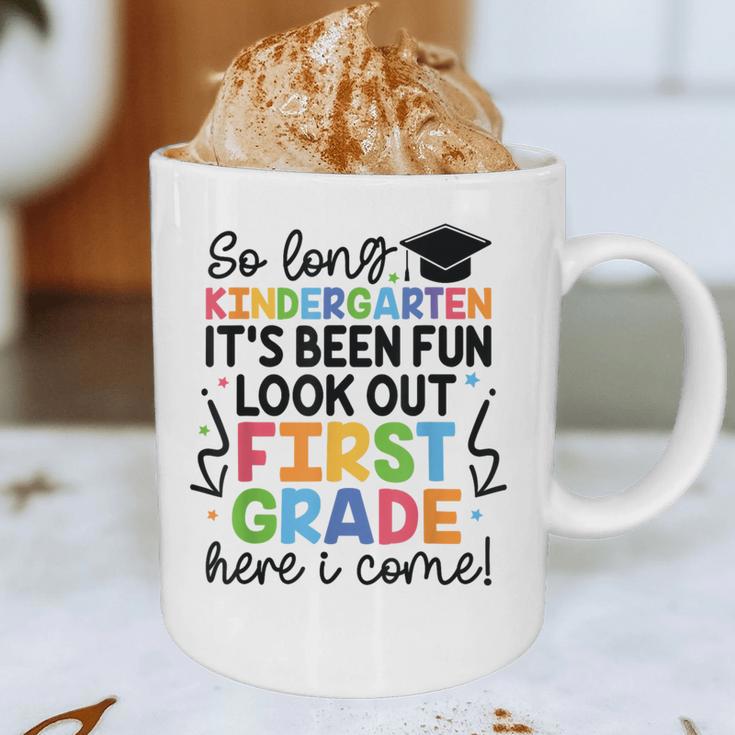 Kindergarten Graduation Graduate 1st Grade Here I Come Kids Graphic Print Coffee Mug