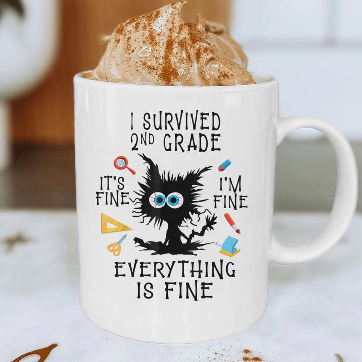 Last Day Of School Student Graduation I Survived 2nd Grade Graphic Print Coffee Mug