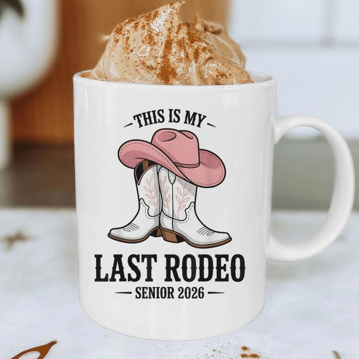 This Is My Last Rodeo Senior 2026 Cowgirl Graduation Graphic Print Coffee Mug