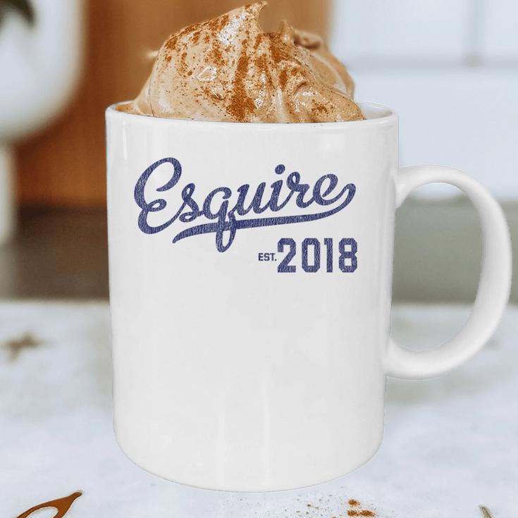 Lawyers Graduation Esquire Est 2018 Graduate Shirt Graphic Print Coffee Mug