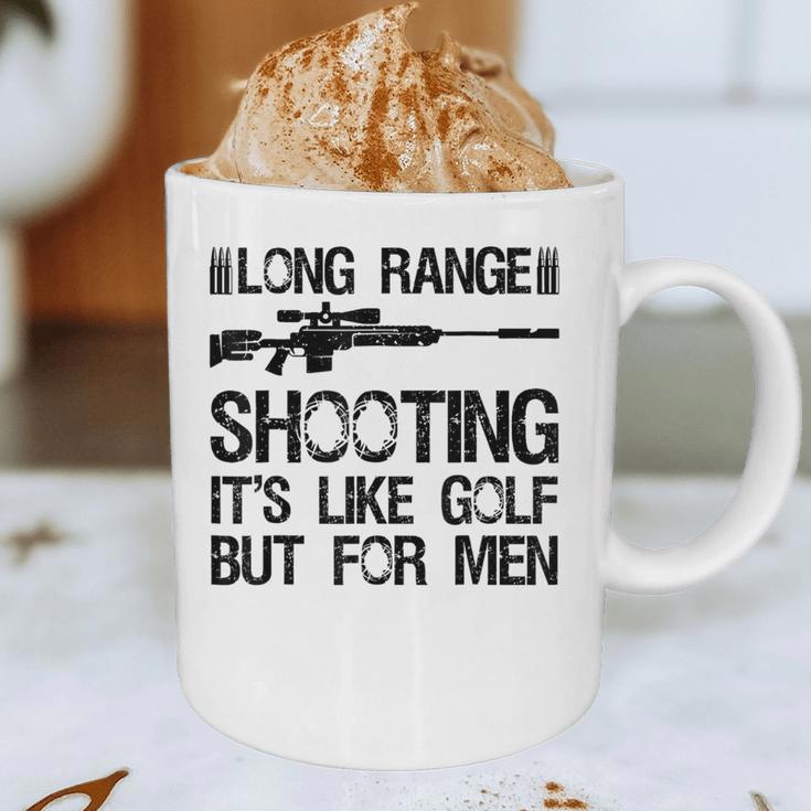 Long Range Shooting It's Like Golf But For Men Dad Men Graphic Print Coffee Mug