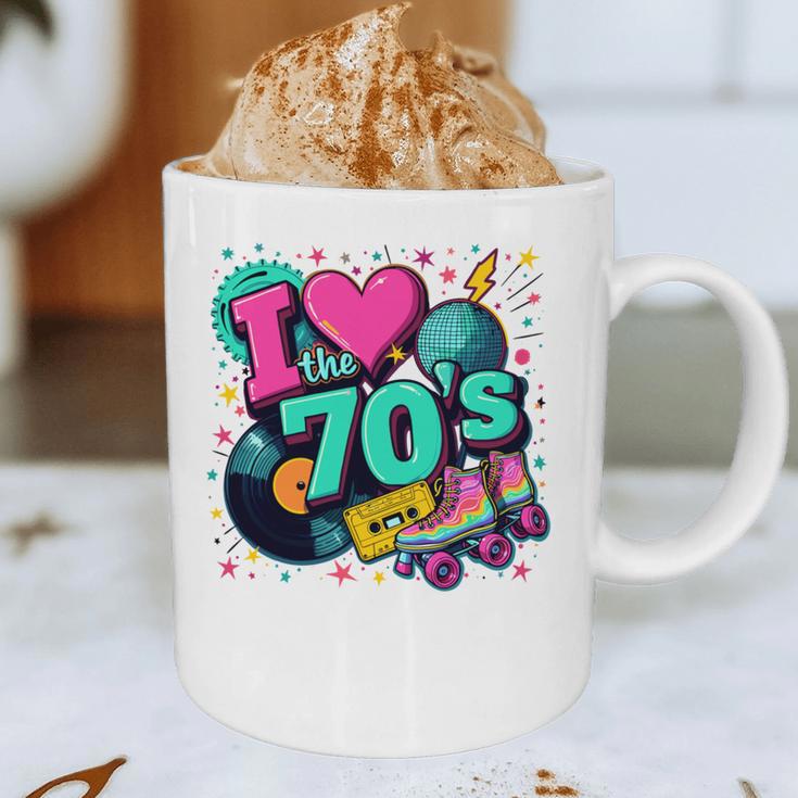 I Love The 70s Retro Cassette Roller Vinyl Disco Nostalgia Graphic Print Coffee Mug I Love The 70s Retro Cassette Roller Vinyl Disco Nostalgia Graphic Print Coffee Mug