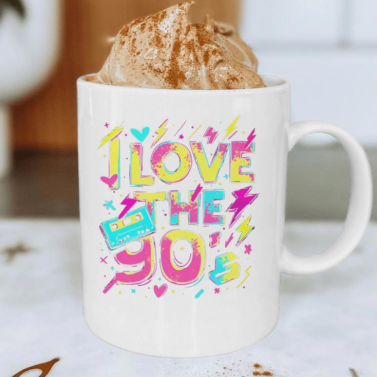 I Love The 90'S 90s Retro Nostalgia Premium Tri-Blend Graphic Print Coffee Mug
