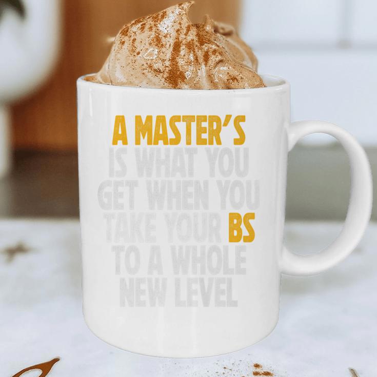 Master Degree When You Take Bs To New Level Graduation Premium Graphic Print Coffee Mug