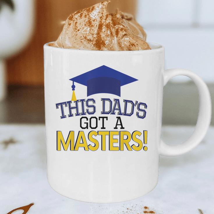 Masters Degree Proud Dad Graduation Shirt MBA Social Work Graphic Print Coffee Mug
