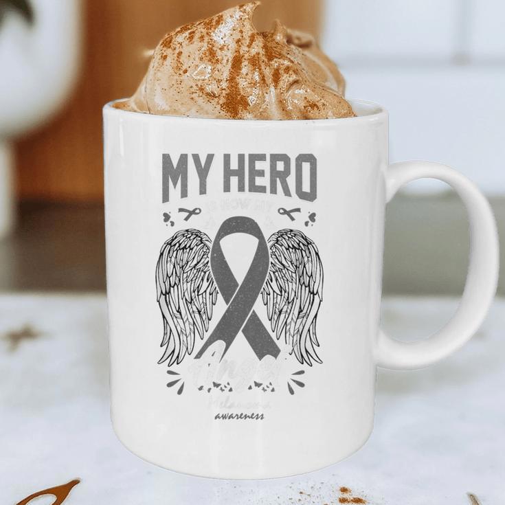 Melanoma Skin Cancer Hero Angel Memory Support Family Graphic Print Coffee Mug
