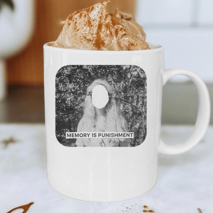 Memory Is A Punishment Surreal Art Trippy Distressed Grunge Graphic Print Coffee Mug