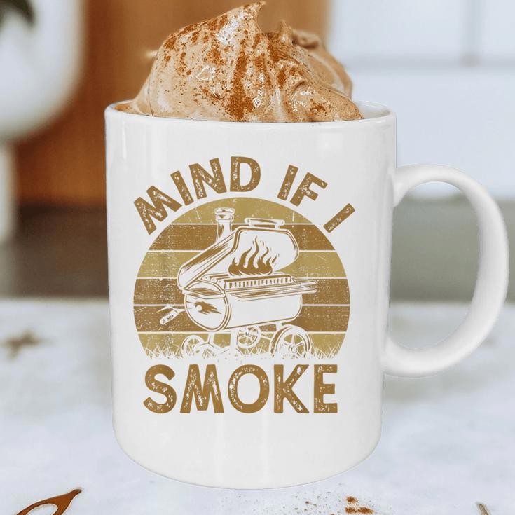 Mind If I Smoke BBQ Barbeque Grilling Chef Dad Graphic Print Coffee Mug