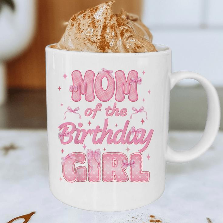 Mom And Dad Of The Birthday Girl Coquette Family Matching Graphic Print Coffee Mug