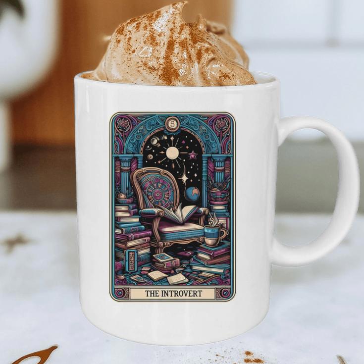 Mystical Library Book Reader The Introvert Tarot Card Graphic Print Coffee Mug Mystical Library Book Reader The Introvert Tarot Card Graphic Print Coffee Mug