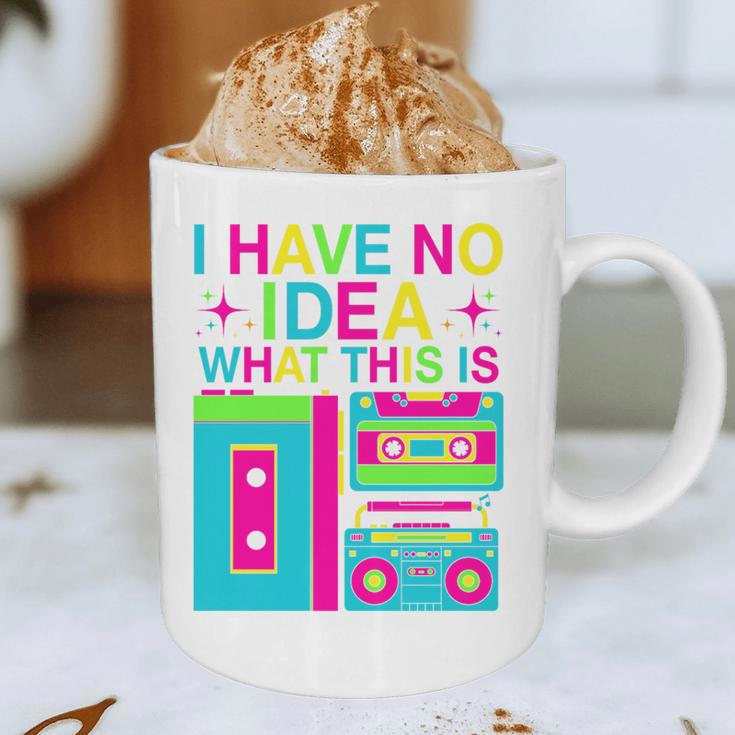 I Have No Idea What This Is Retro 70's 80's 90's Nostalgia Premium Tri-Blend Graphic Print Coffee Mug