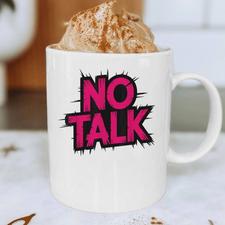 No Small Talk Zone – Introvert Quote Graphic Print Coffee Mug No Small Talk Zone – Introvert Quote Graphic Print Coffee Mug