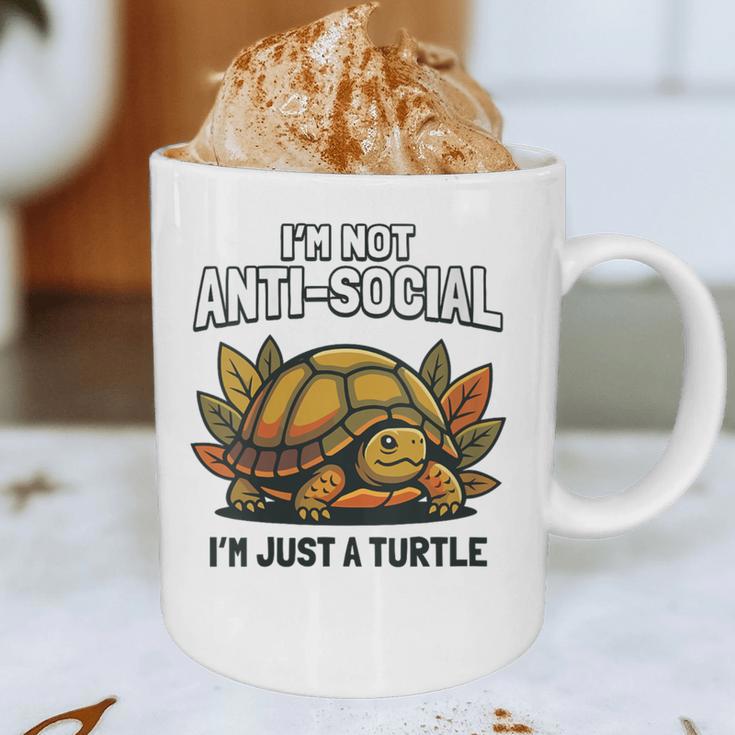 Not Anti Social Im Just A Turtle Sarcastic Introvert Humor Graphic Print Coffee Mug Not Anti Social Im Just A Turtle Sarcastic Introvert Humor Graphic Print Coffee Mug