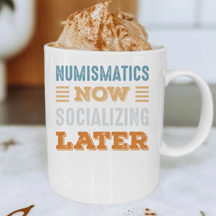 Numismatics Now Minimal Socializing Introvert Vintage Graphic Print Coffee Mug Numismatics Now Minimal Socializing Introvert Vintage Graphic Print Coffee Mug