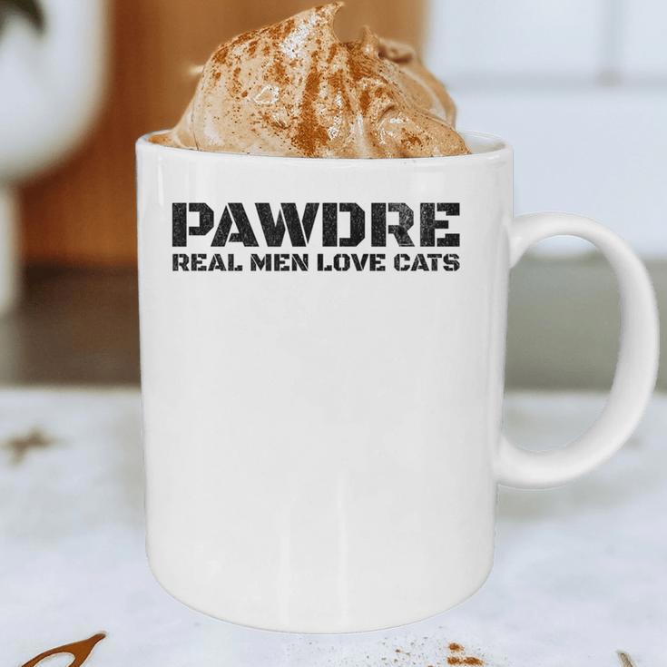 PAWDRE Real Men Love Cats Feline Father Cat Dad Graphic Print Coffee Mug PAWDRE Real Men Love Cats Feline Father Cat Dad Graphic Print Coffee Mug