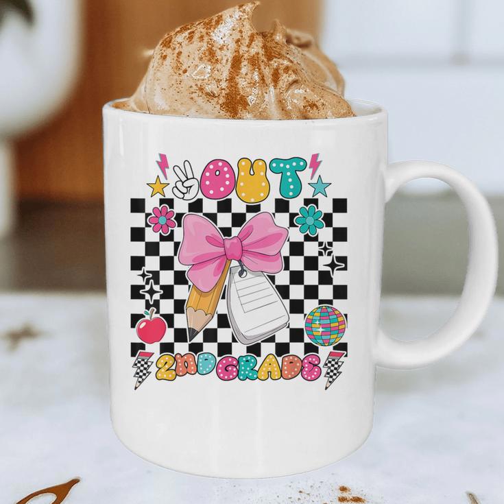 Peace Out 2nd Grade Graduation Last Day School Second Grade Graphic Print Coffee Mug