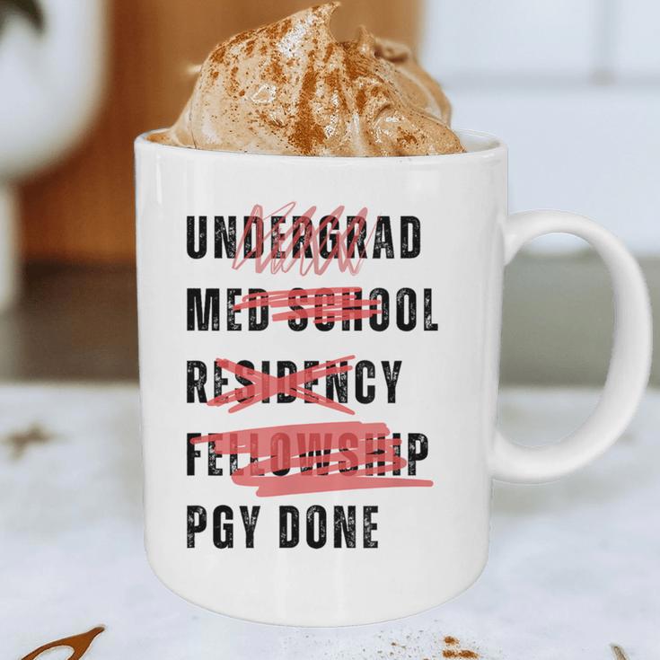 PGY Done Medical Training Residency Fellowship Graduation Graphic Print Coffee Mug