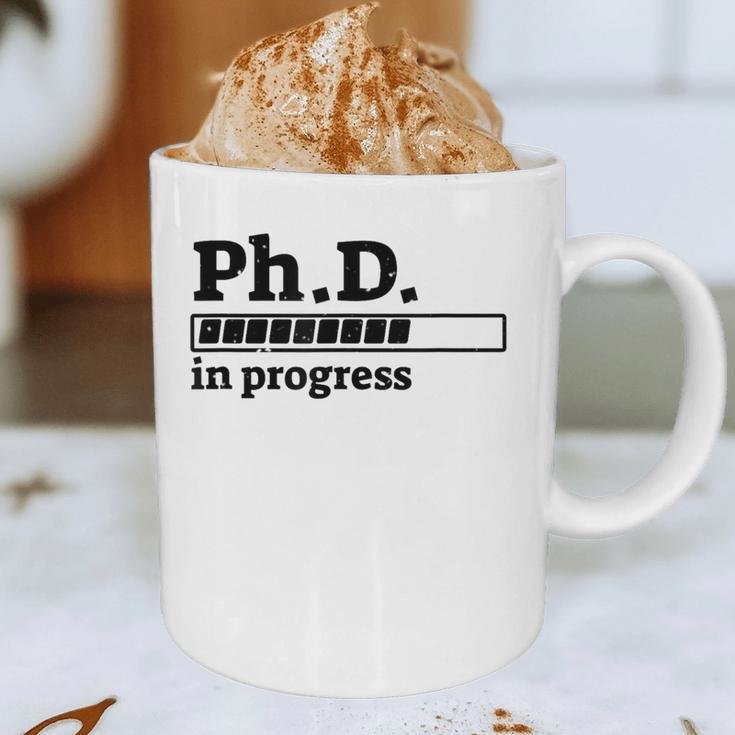 PhD In Progress Graduation Progress Bar Shirt Graphic Print Coffee Mug