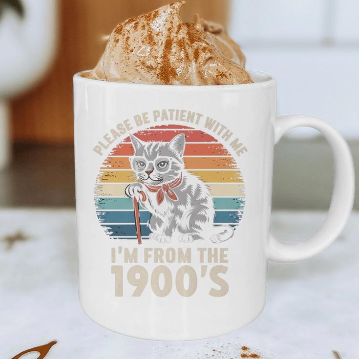 Please Be Patient With Me I'm From The 1900s Cat Premium Graphic Print Coffee Mug
