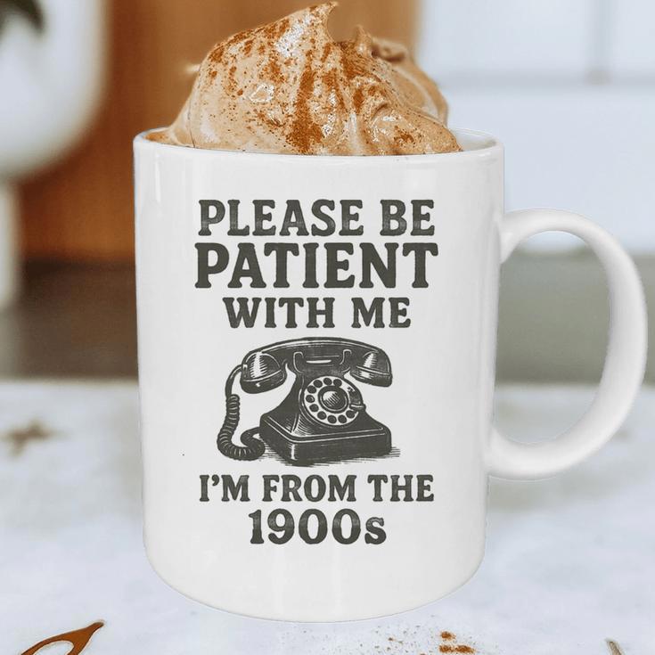 Please Be Patient With Me I'm From The 1900s Funny Premium Tri-Blend Graphic Print Coffee Mug