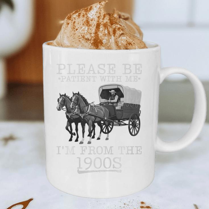 Please Be Patient With Me I'm From The 1900s Humorous Saying Premium Tri-Blend Graphic Print Coffee Mug