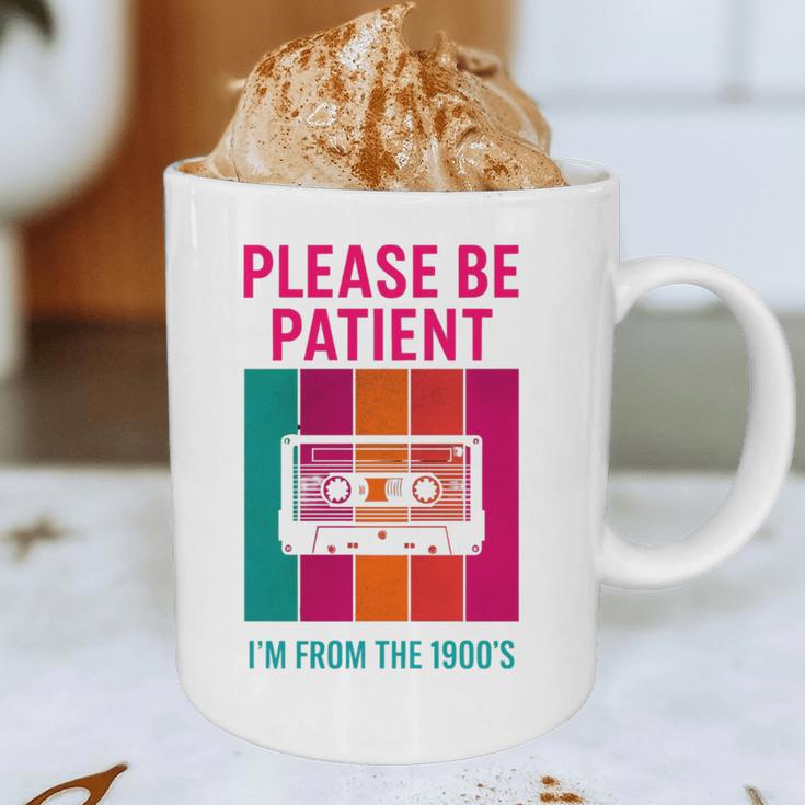 Please Be Patient I'm From The 1900s Retro Cassette Tape Premium Tri-Blend Graphic Print Coffee Mug Please Be Patient I'm From The 1900s Retro Cassette Tape Premium Tri-Blend Graphic Print Coffee Mug